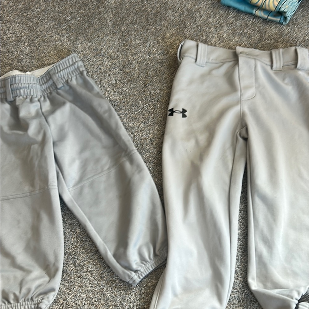 Under Armour Kids Gray Tball Bottoms & Athletic Works tball pants